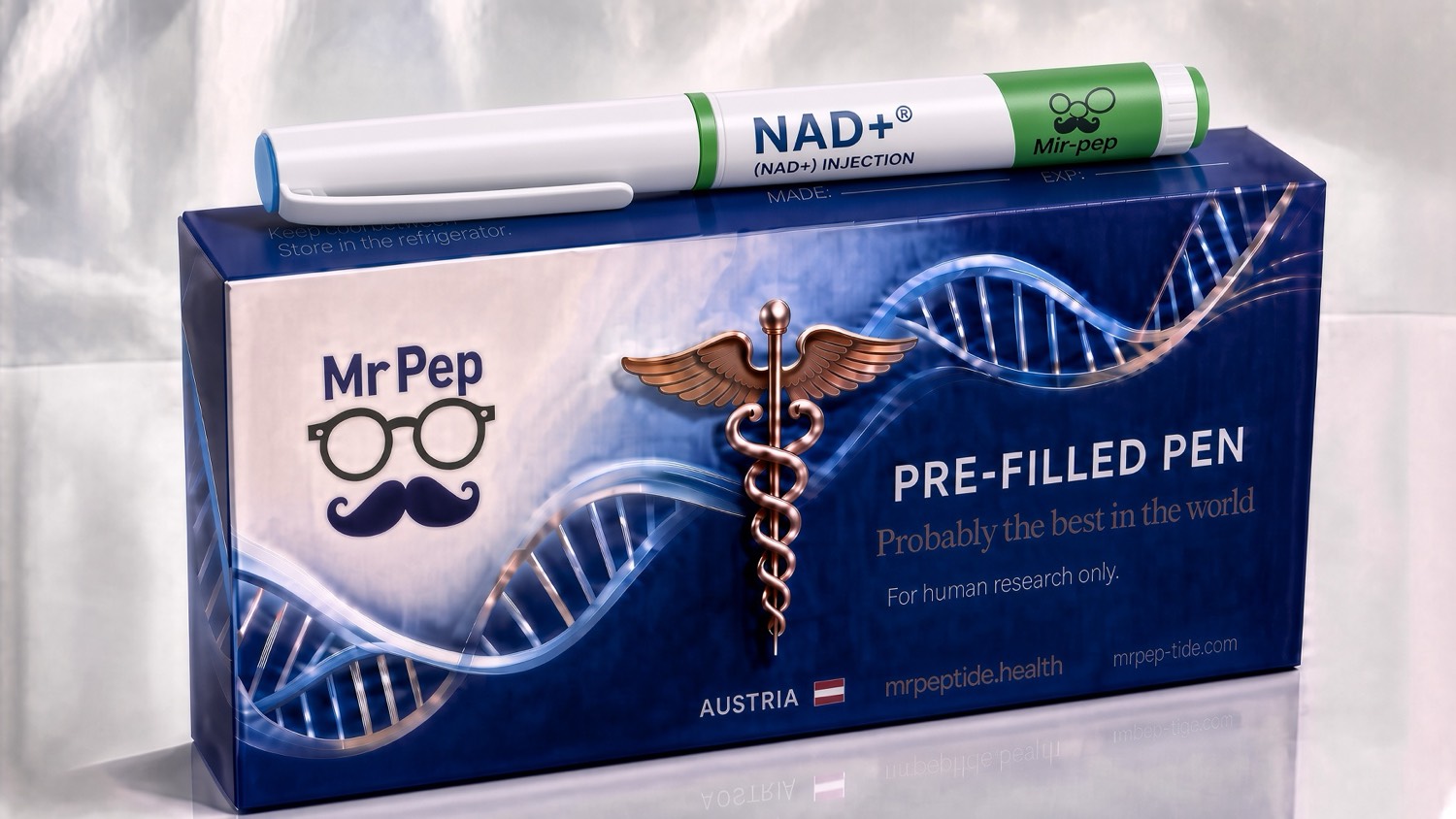 Mr Pep NAD+ 500 mg research box